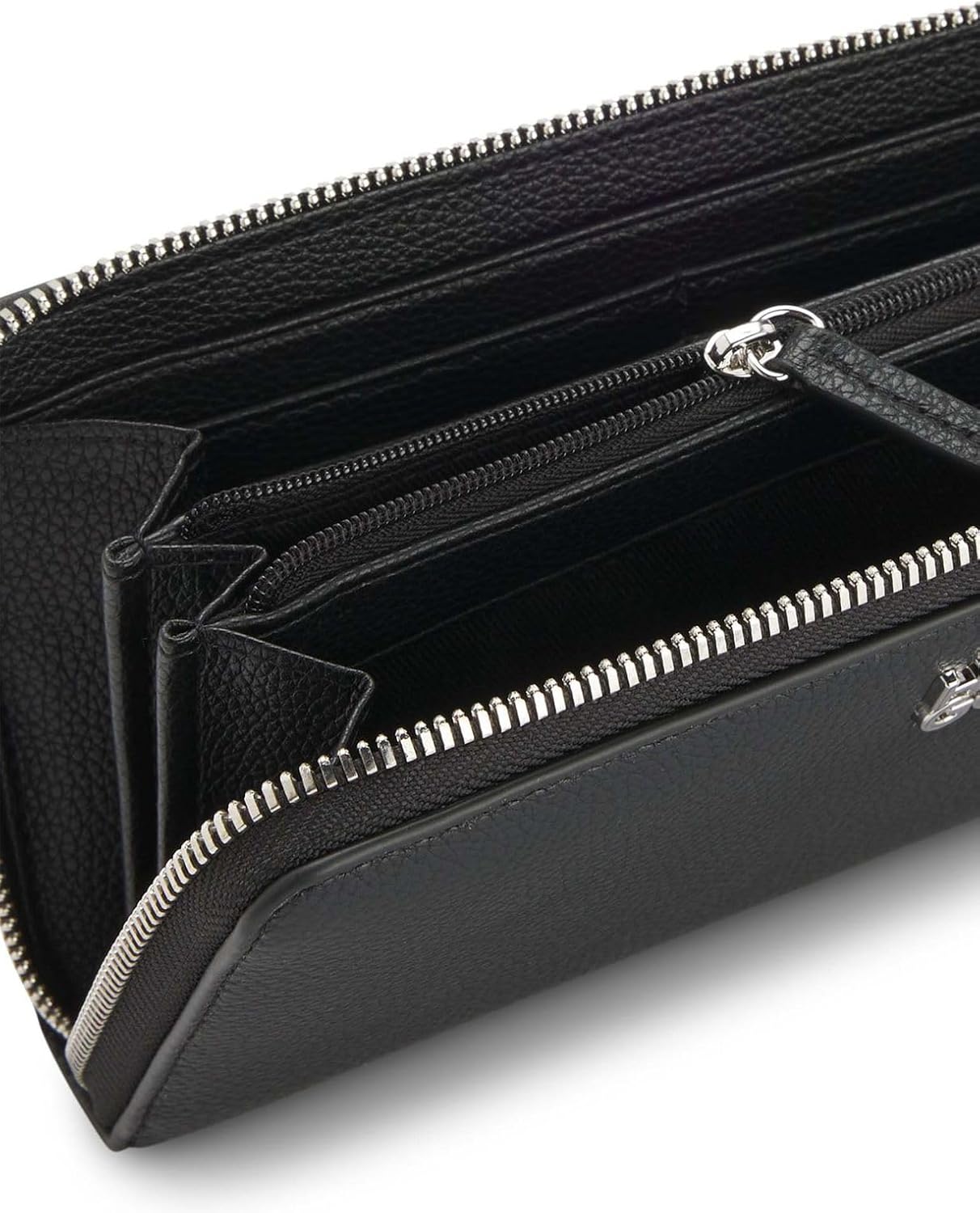 Thumbnail 1 de HUGO Chris 2.0 Zip Around Wallet Black – portefeuille zippé pratique