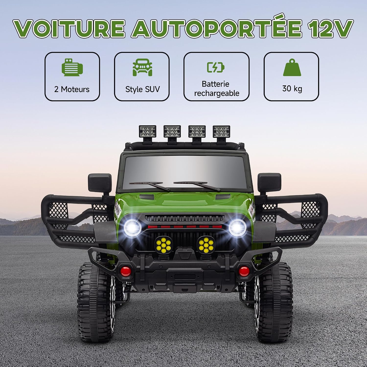 Thumbnail 2 de AIYAPLAY Voiture électrique Enfants UTV 12V