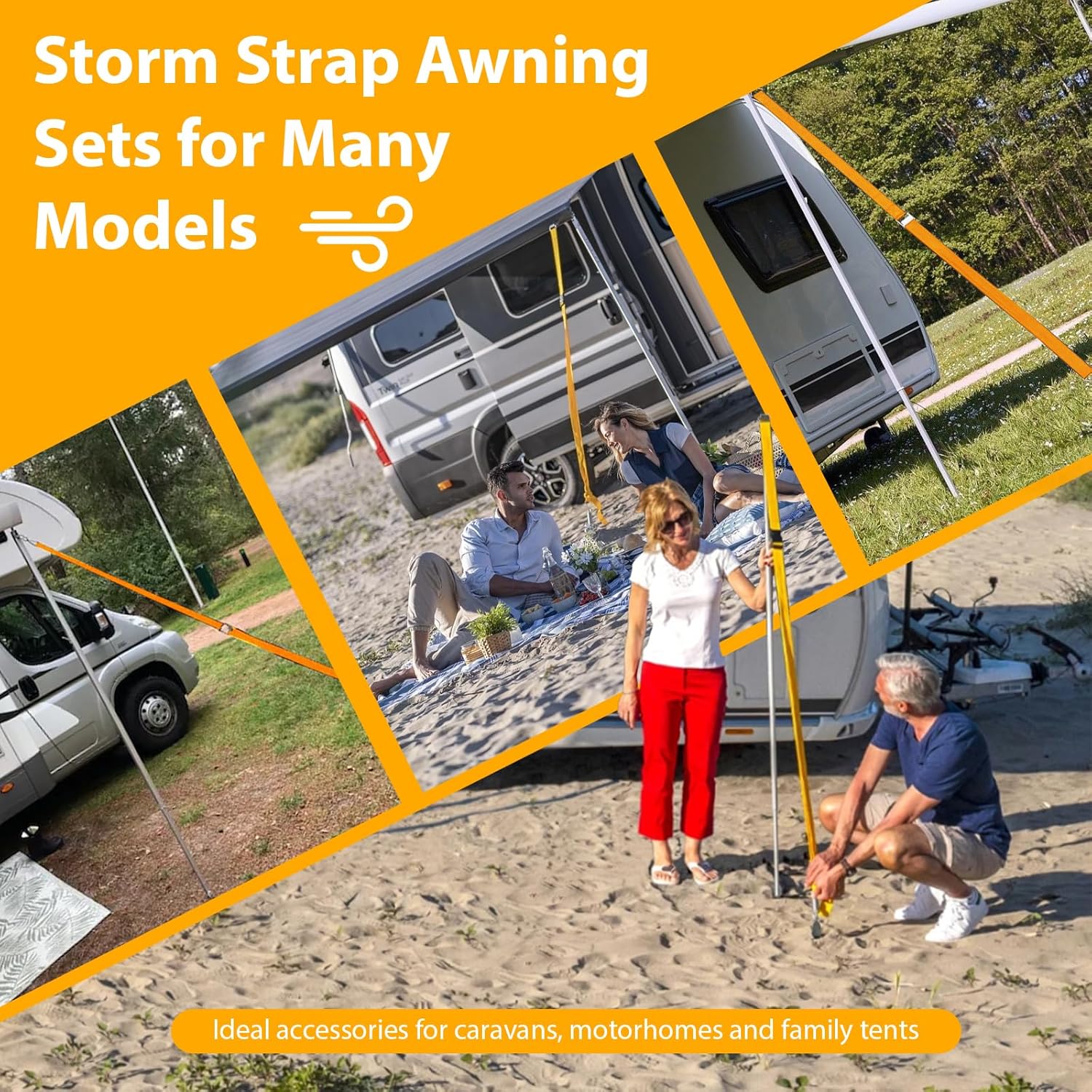 Thumbnail 6 de Magicbox Awning Storm Strips Kit: Complete Universal Tie Down for Caravan Awnings