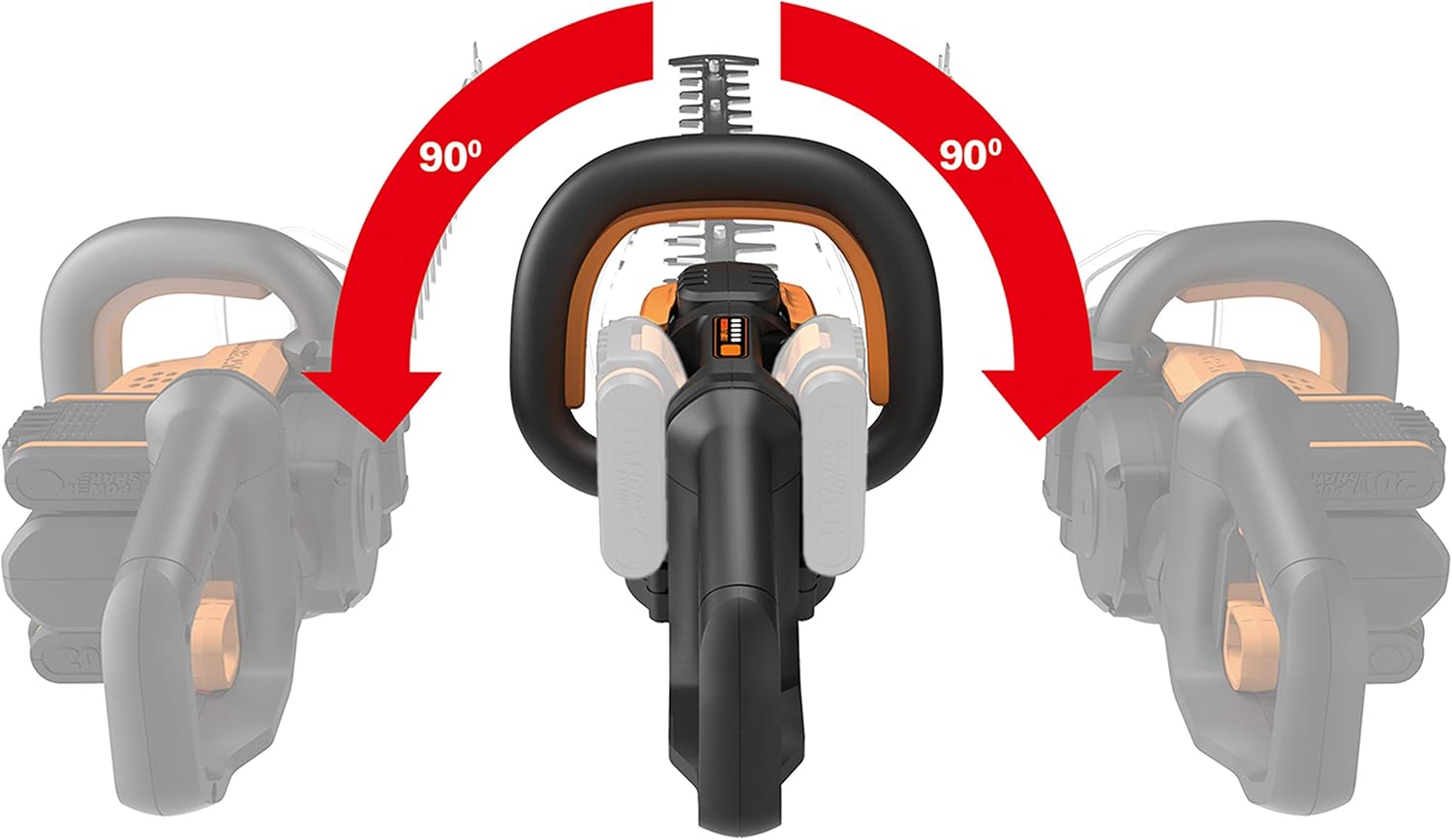 Thumbnail 3 de Worx WG284E.9 tagliasiepi elettrico a batteria 40V (solo utensile) con diametro di taglio fino a 27 mm