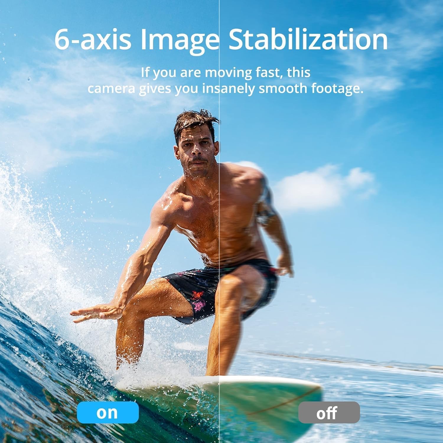 Thumbnail 4 de AKASO Brave 7 Action Cam 4K30FPS mit 256GB U3 microSDXC, Dual-Display, EIS 2.0 und 2x1650mAh – Unterwasser-Helden-Option
