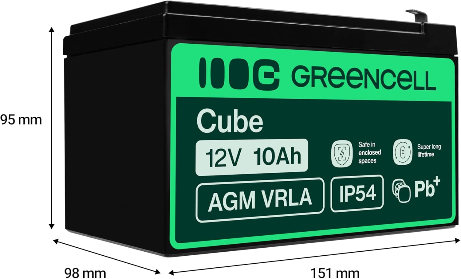 Detalle 2 de GreenCell Batteria AGM 12V 🔌