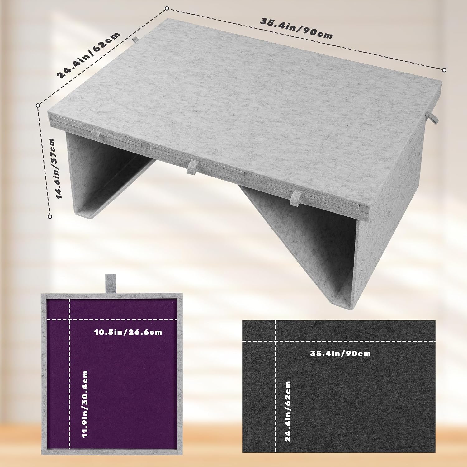 Detalle 2 de Tektalk felt jigsaw puzzle board