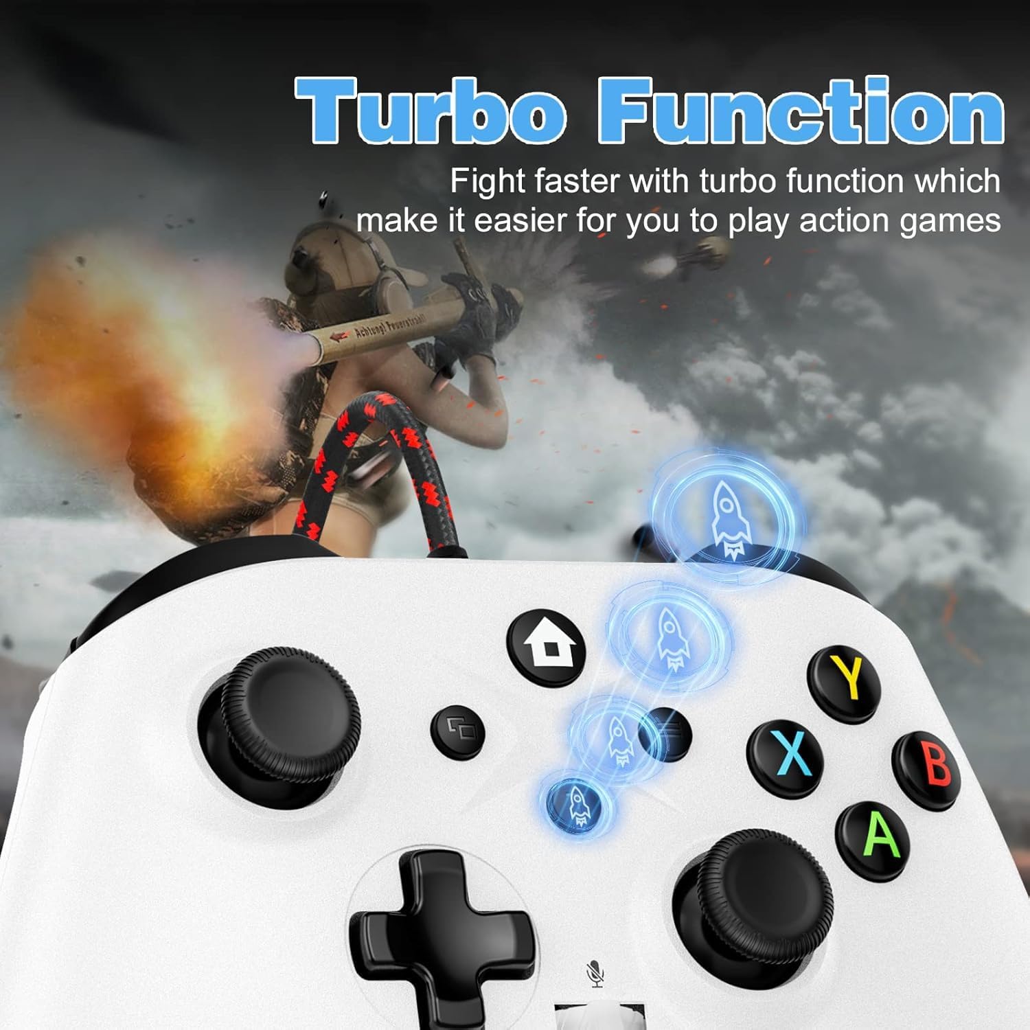 Detalle 2 de Gamrombo 2 Pack Wired Controller for Xbox Series X/S, Xbox One & Windows PC