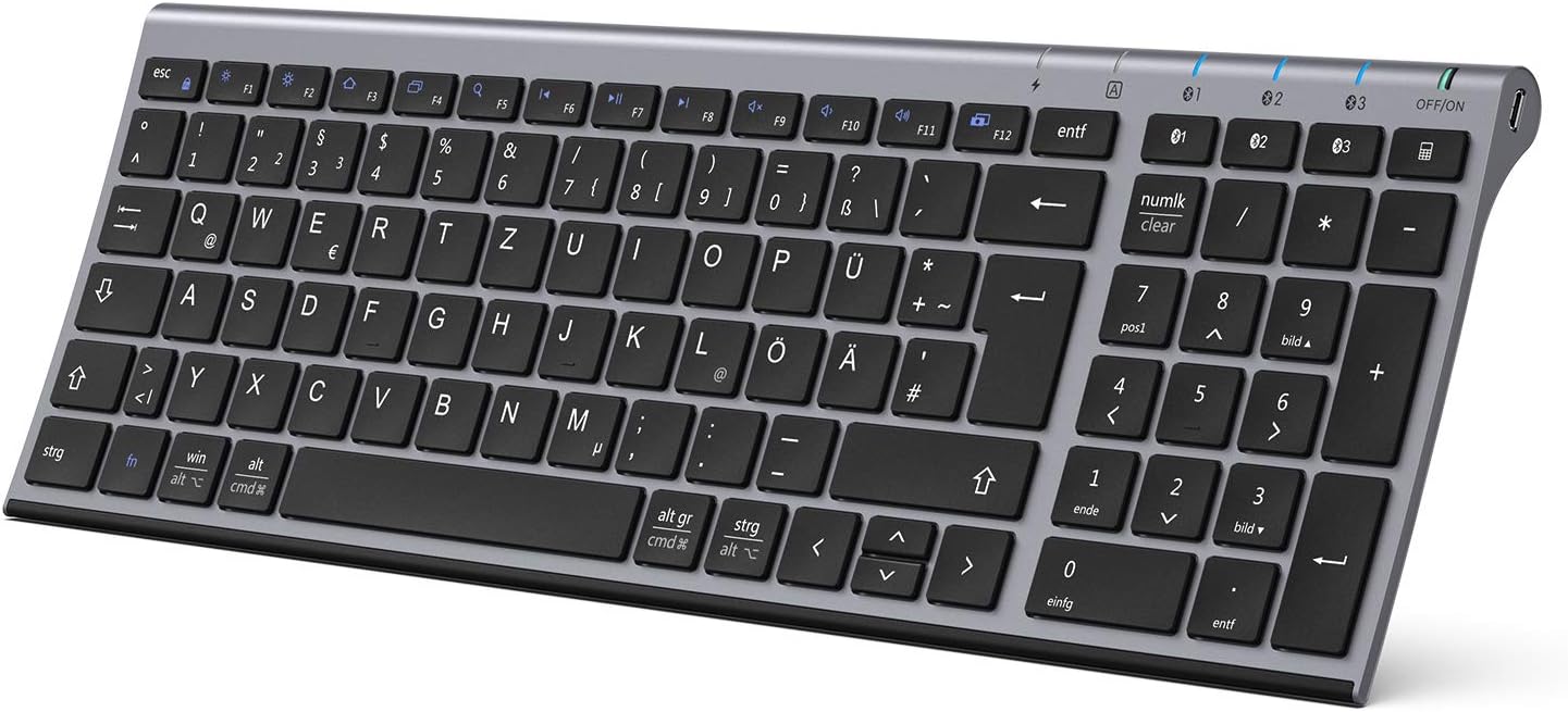 Thumbnail 6 de iClever BK10 Bluetooth-Tastatur: Kabellos, ultraslim & komfortabel mit drei Bluetooth-Kanälen