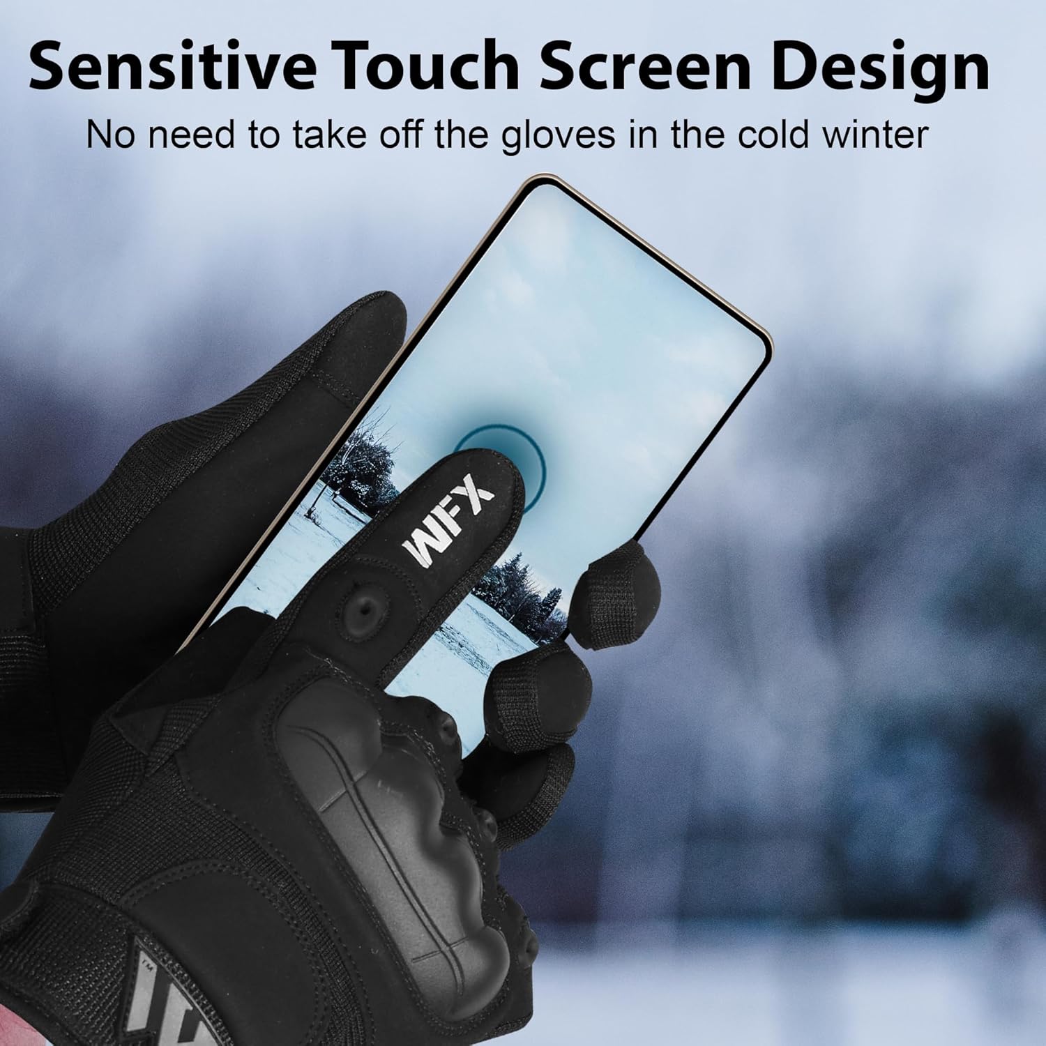 Thumbnail 4 de WFX Full‑Finger Motorcycle Gloves with Touchscreen