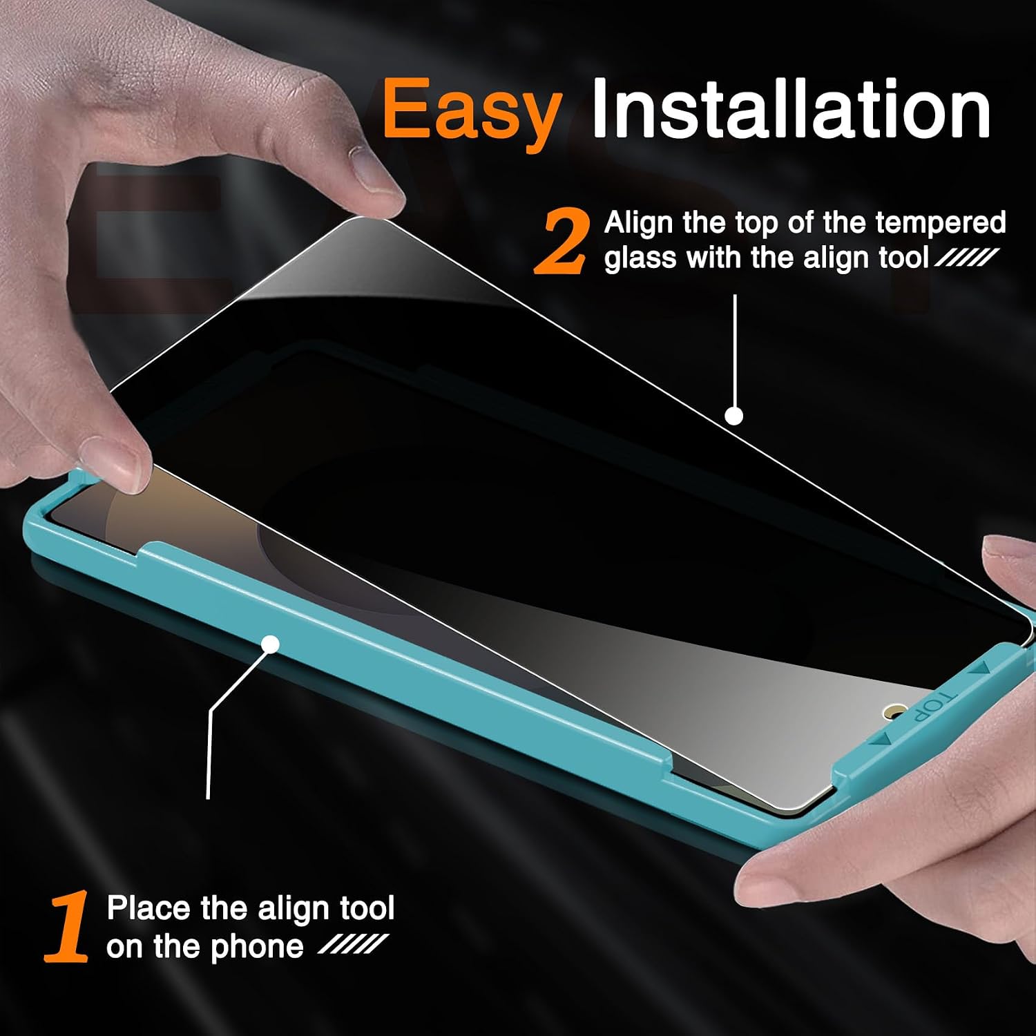 Detalle 1 de Milomdoi Galaxy S25 Ultra Privacy Screen Protector, 25° Viewing, 3+3 Pack