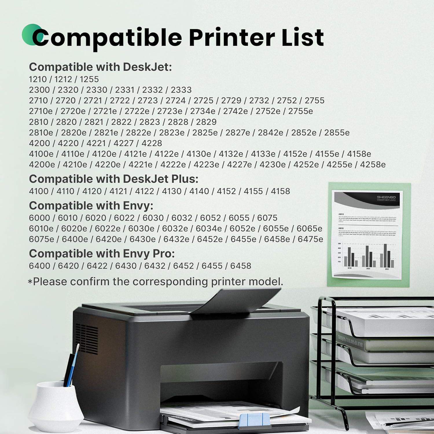 Detalle 2 de HP 305 XL Nero – Cartucce d'inchiostro di ricambio (2 pezzi) per Envy e DeskJet: compatibilità ampia