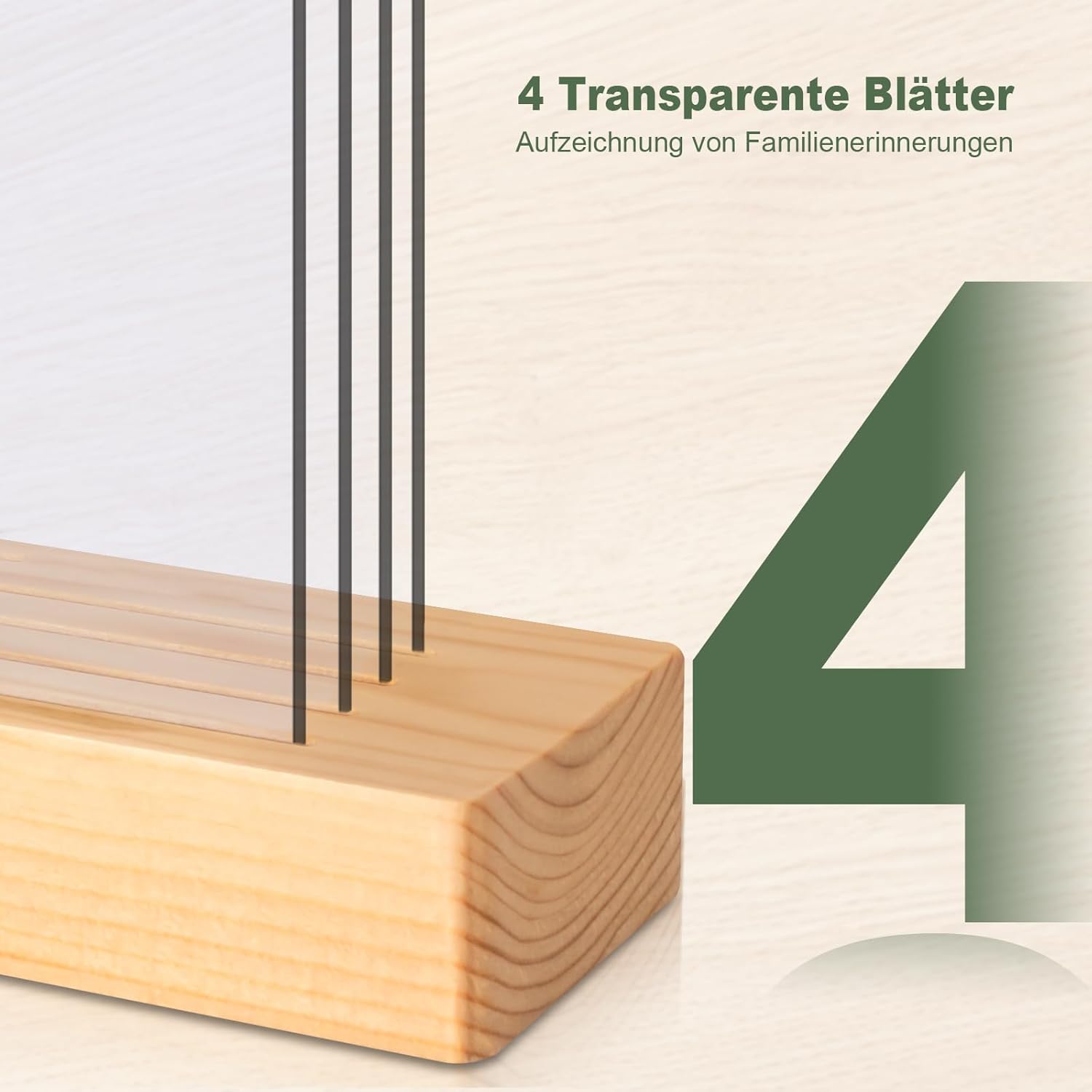 Thumbnail 5 de TOGOU2S Handabdruck-Set Familie für bis zu 4 Abdrücke (Baby-Hände & -Füße) auf Plexiglas