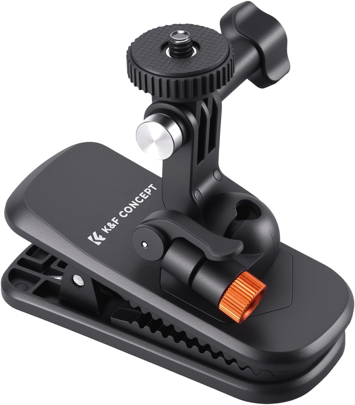 Detalle de K&F CONCEPT Support Pince Magnétique pour Sac à Dos avec Rotule 360° – Compatible GoPro et DJI Osmo Action