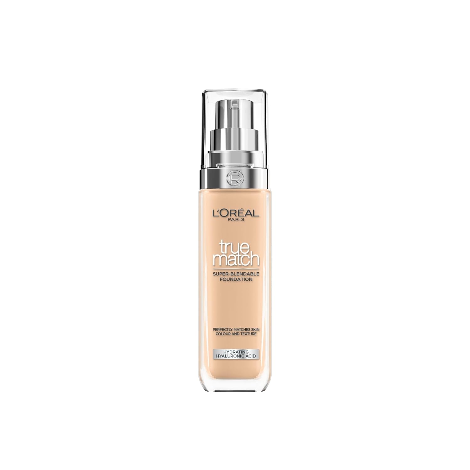L'Oréal Paris True Match Foundation 3.N Neut Light Medium (30 ml) – flüssiges Make-up mit Hyaluronsäure, vegane Formel