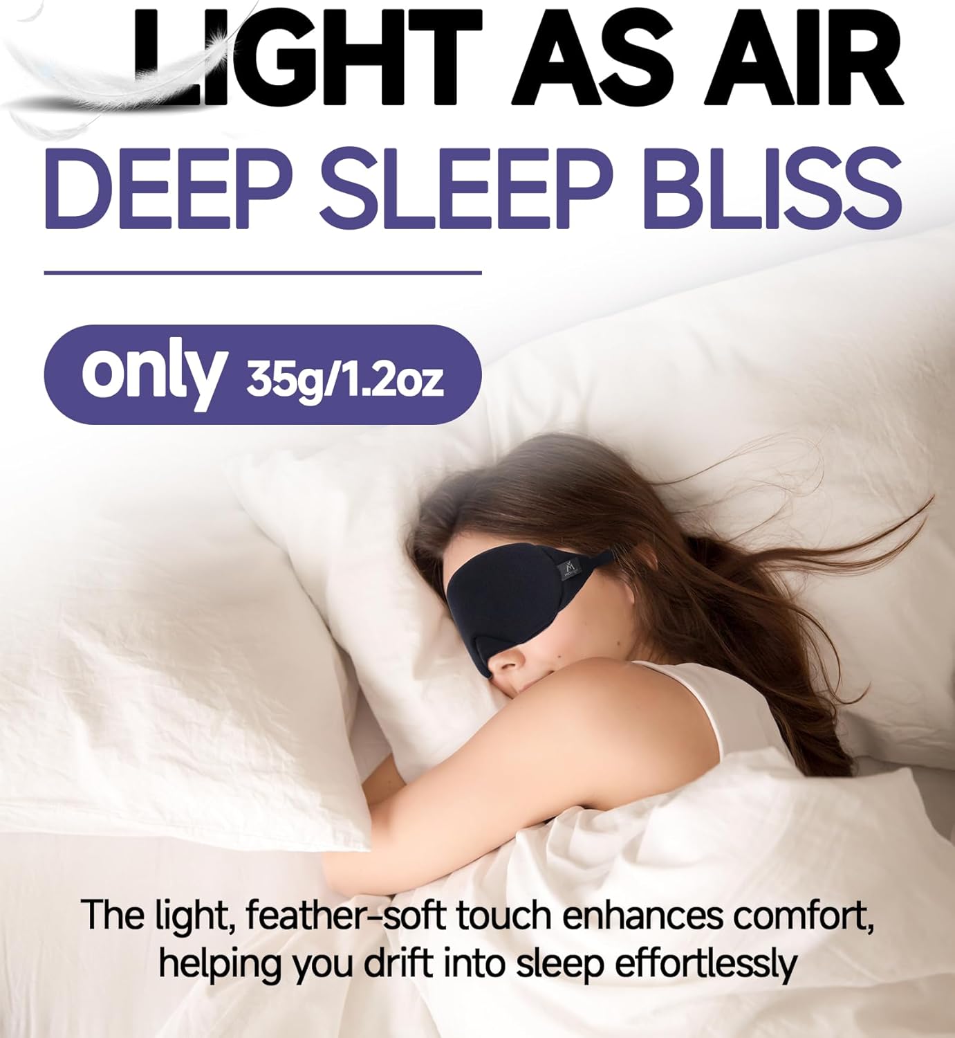 Detalle de Mavogel Cotton Sleep Eye Mask – Light‑blocking eye mask