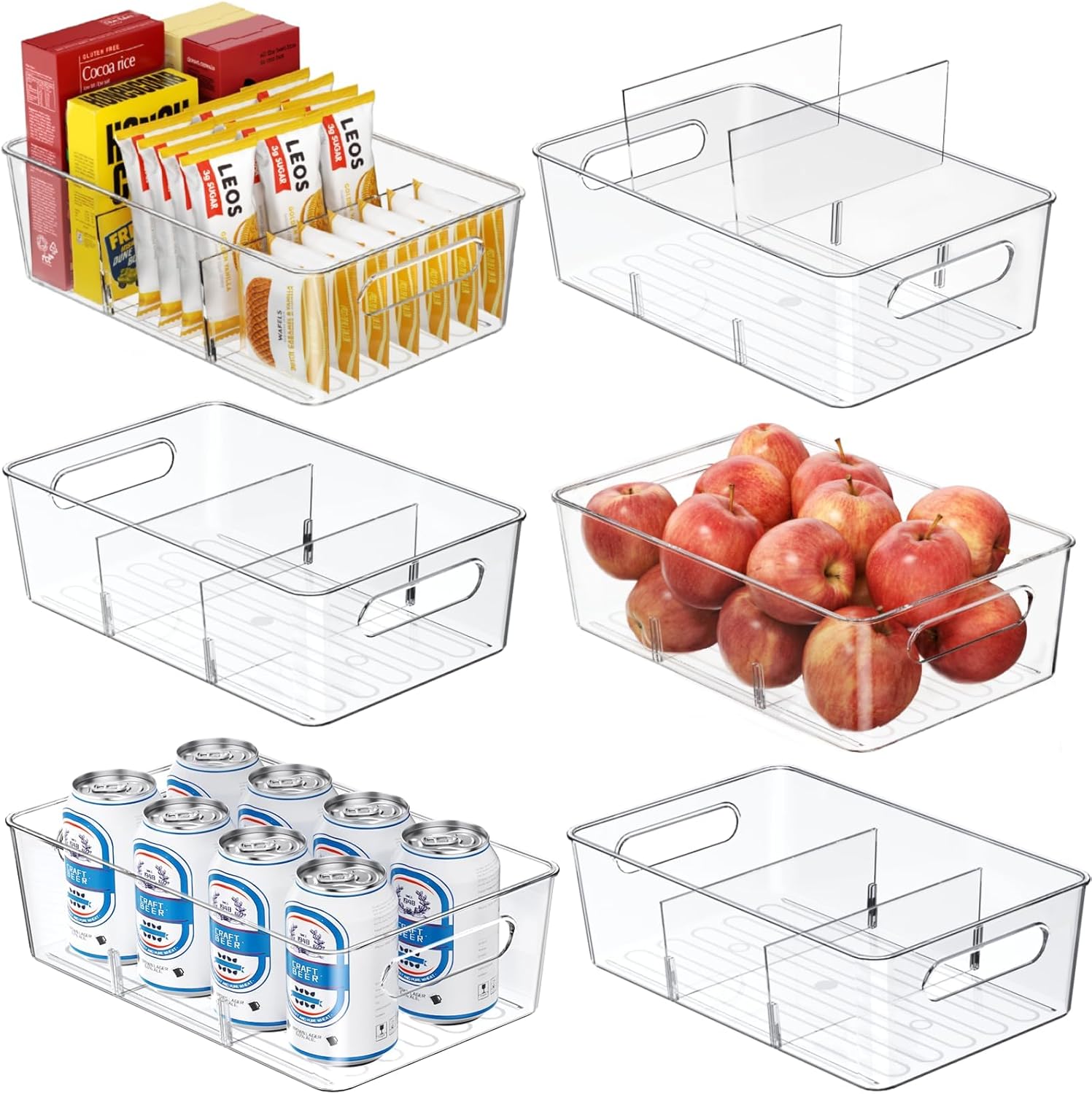 Detalle de Mpotmiy 6-Pack Pantry Organizers