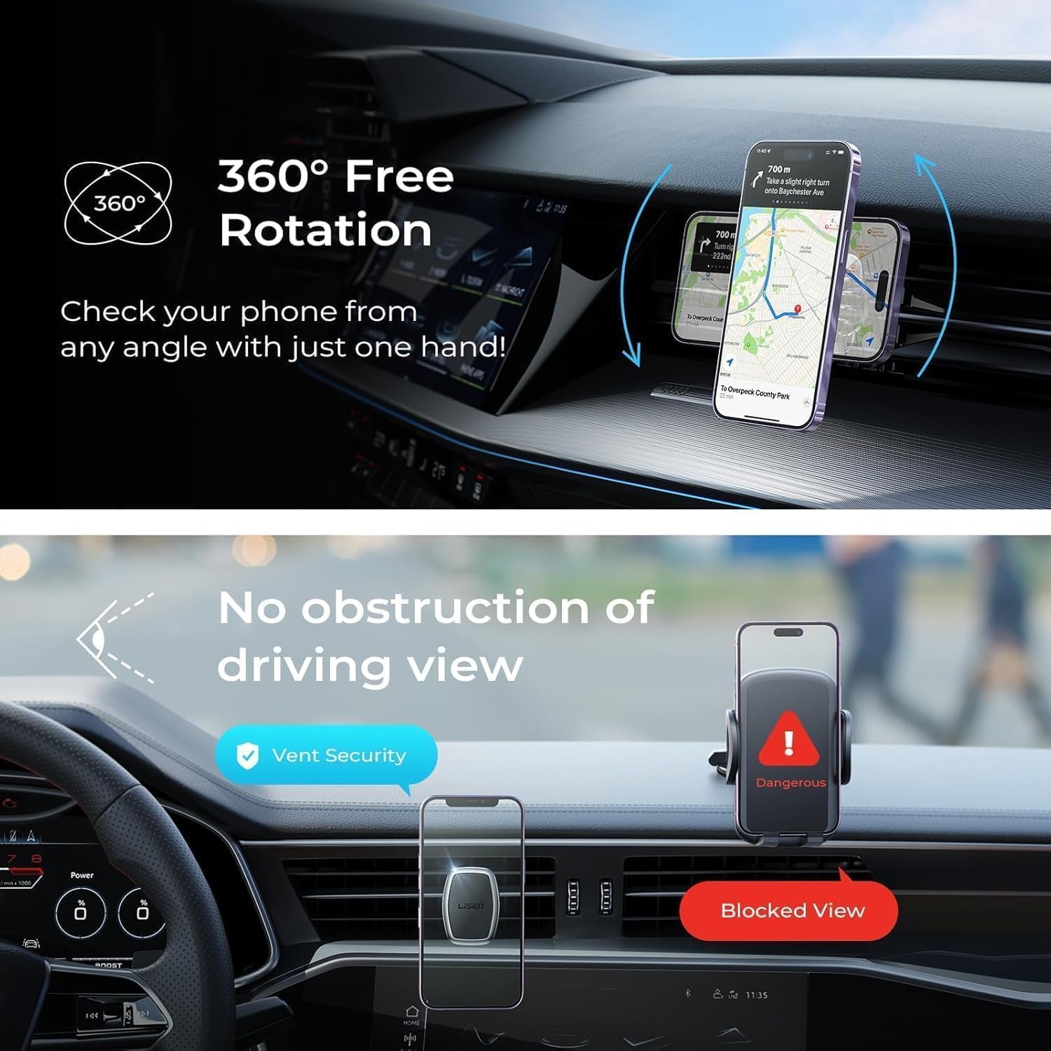 Thumbnail 6 de LISEN Magnetic Phone Holder for Car 6 magnets