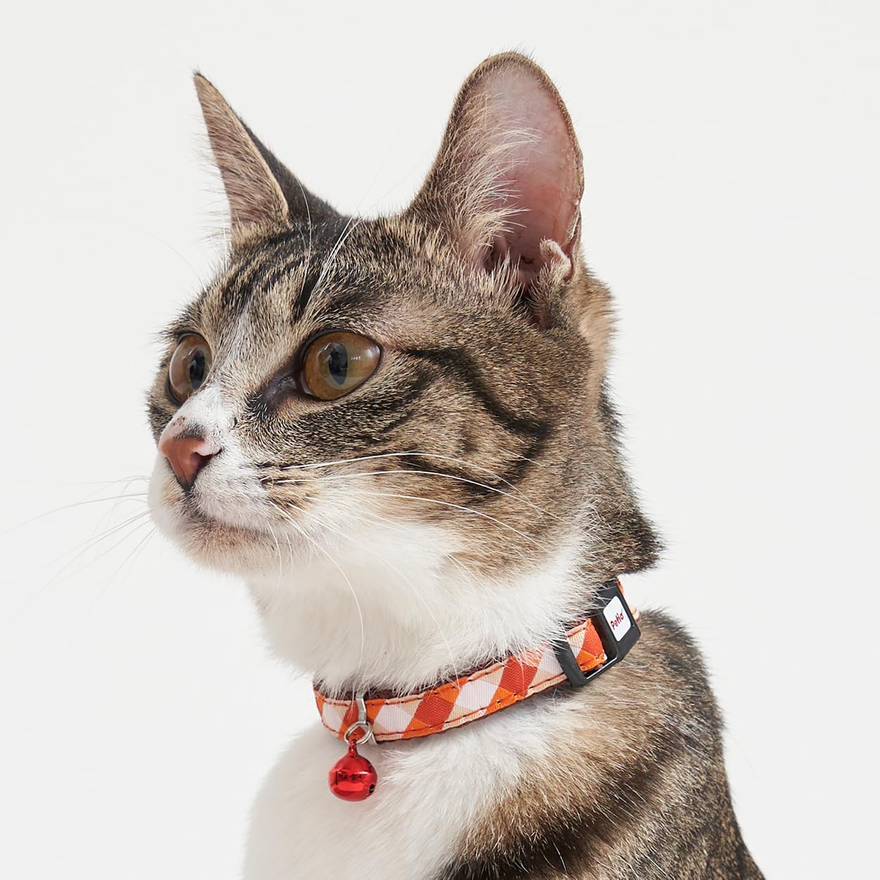 ペティオ CAT COLLAR チェック レッド 猫用首輪 ポリエステル製・鈴付き・外れるバックル