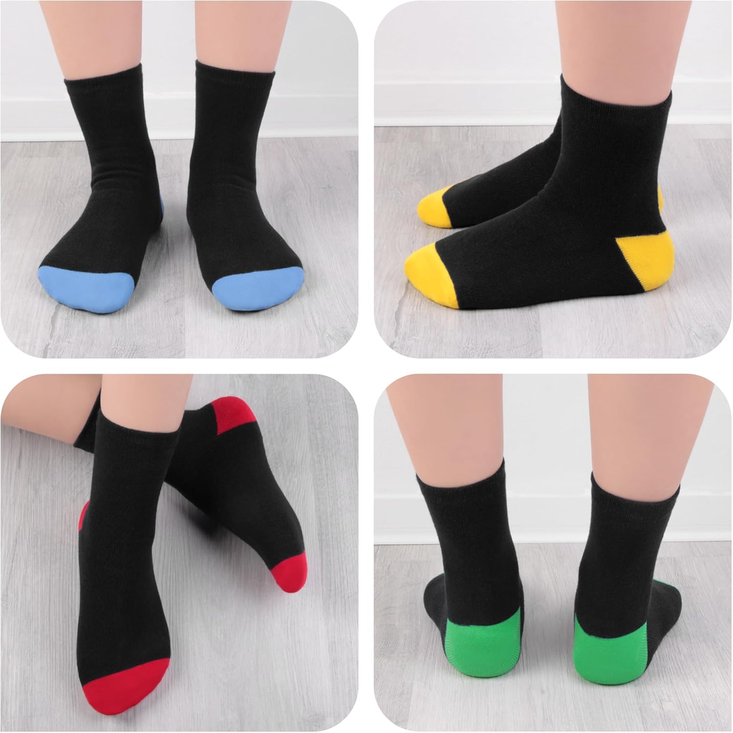 Thumbnail 5 de L&K-II – Paquet de chaussettes enfants hiver (12 paires) coton chaudes et élastique