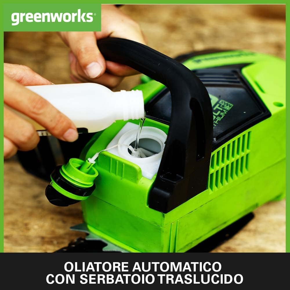 Thumbnail 3 de Greenworks GD40CS18 motosega a batteria 40 cm con motore brushless (solo corpo, senza batteria)