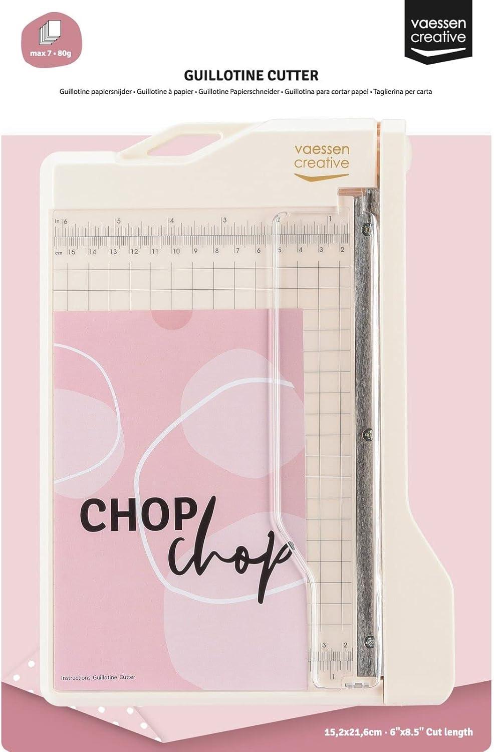 Detalle de Vaessen Creative Trim Easy Massicot 15,2 x 21,6 cm — coupe polyvalente pour loisirs créatifs