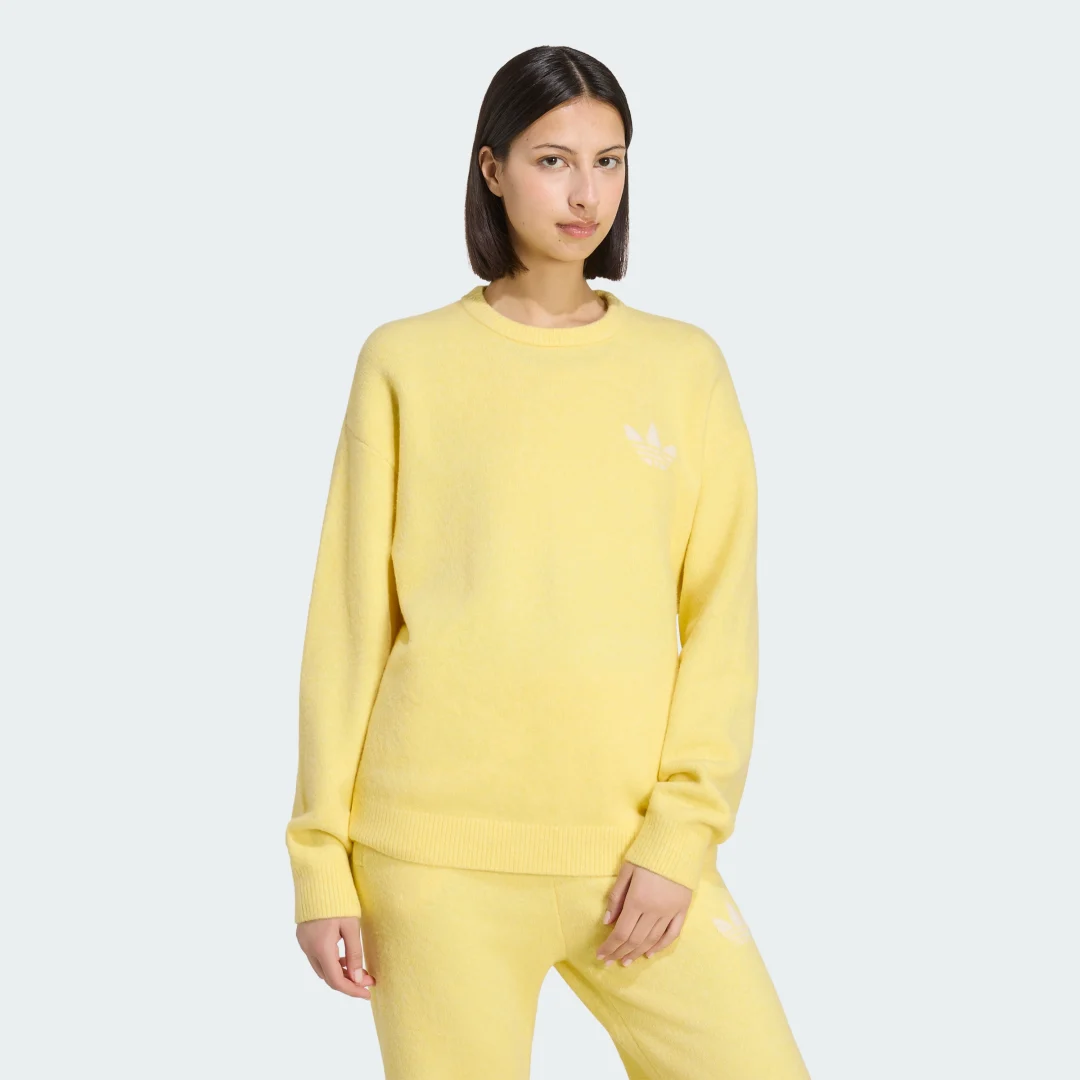Detalle de Pantalón de punto adidas Originals Athletic Dept – Amarillo