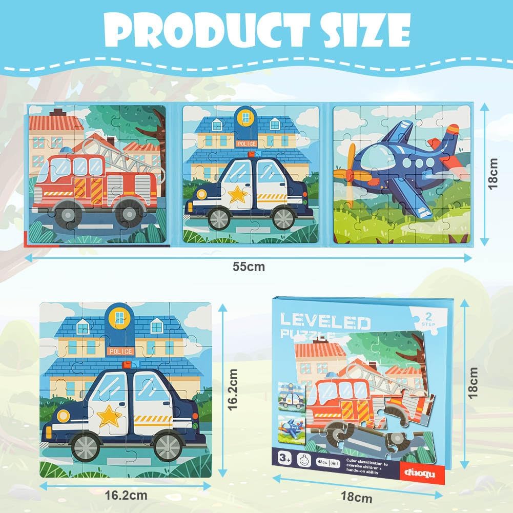 Detalle de Aolso Puzzle Magnetici Montessori per Bambini 3-7 Anni: puzzle animali magnetico da viaggio