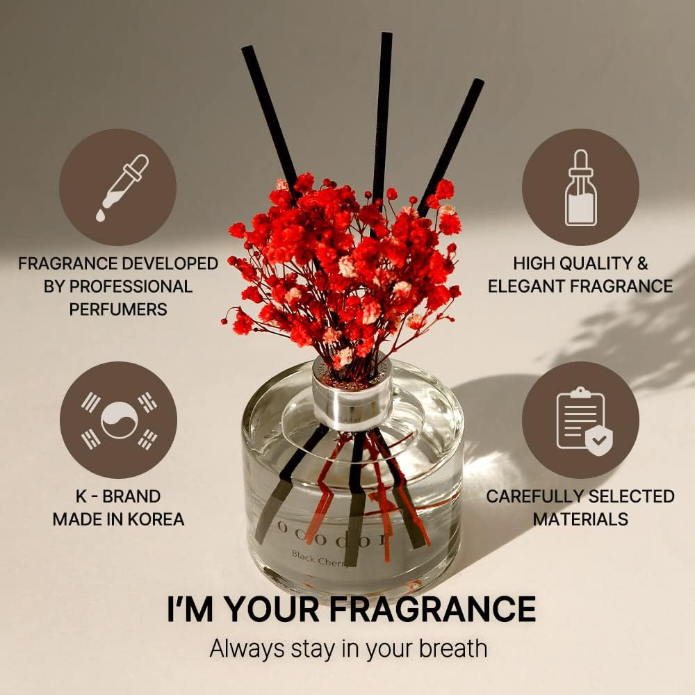 Detalle de Cocod'or PCOFL200WHEX Flower Reed Diffuser Set, 6.7 fl oz White Jasmine