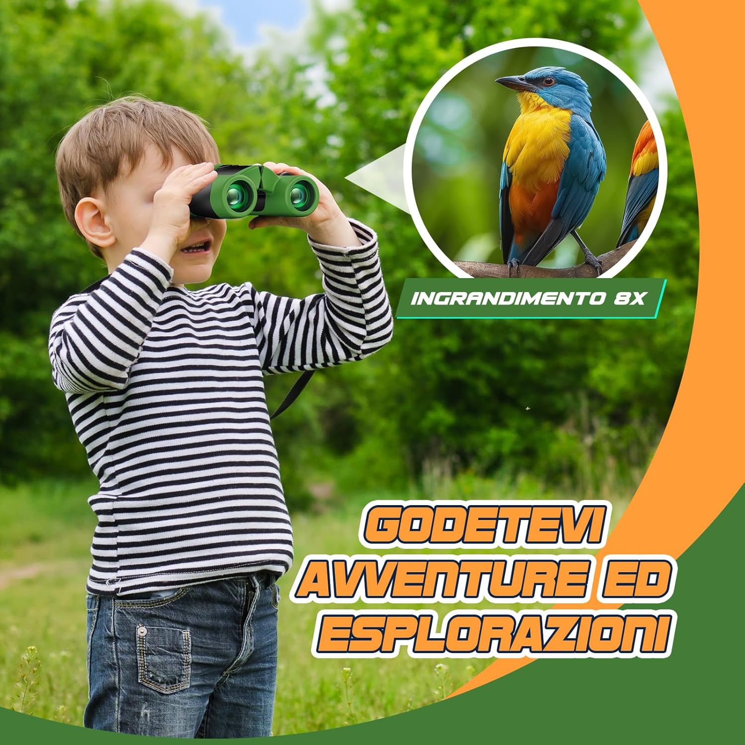 Detalle 2 de Upgrade Impermeabile Binocolo Bambini 8x21