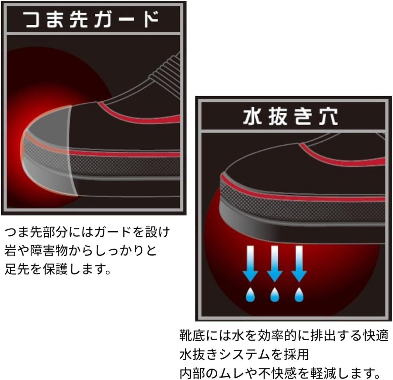 Thumbnail 6 de エクセル FP-5785 鮎タビ 中割・フェルトソール、水抜きシステム搭載