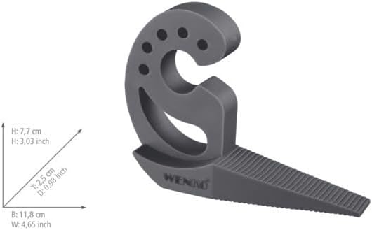 Thumbnail 1 de WENKO Tope Multi-STOP gris antracita 🛡️ Protección contra apriete