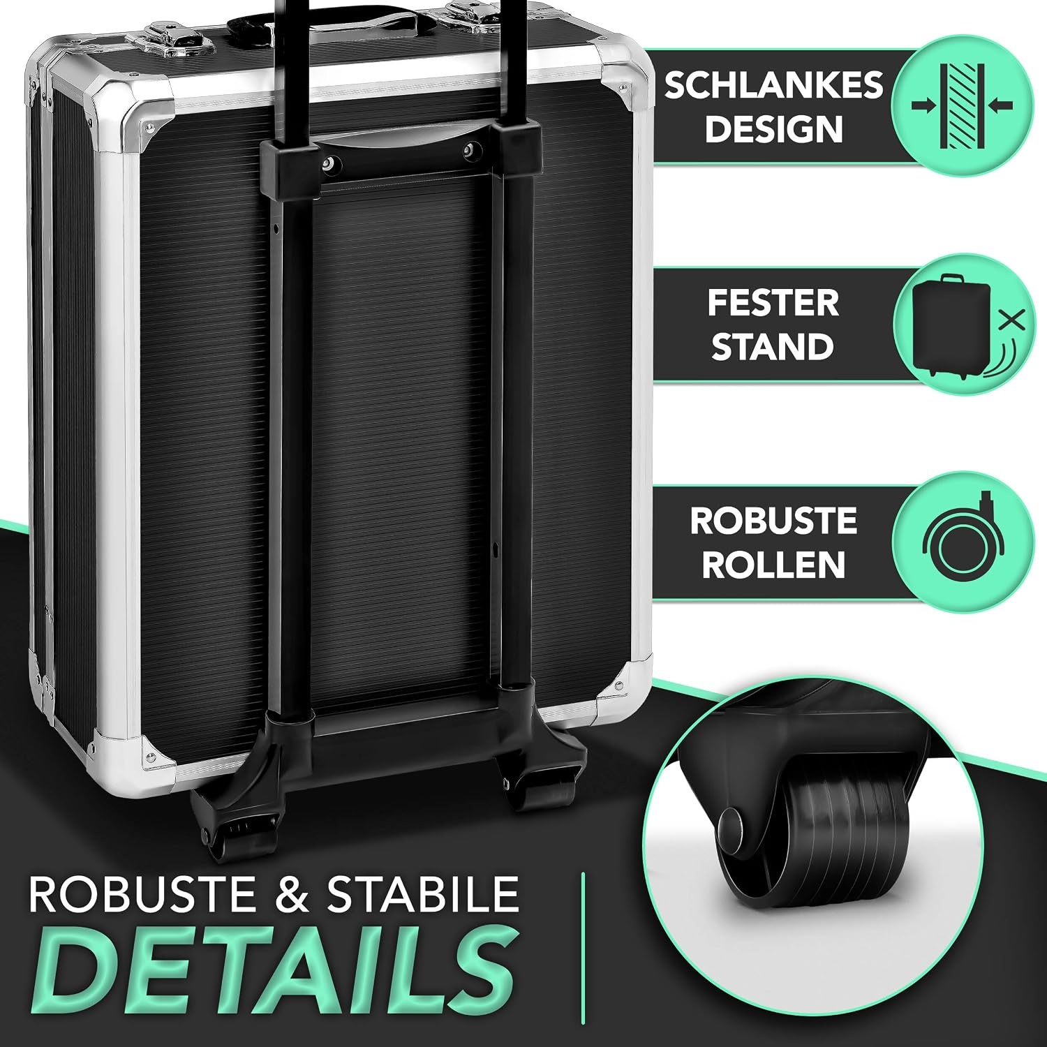 Thumbnail 3 de TRESKO Werkzeugkoffer 1400-teilig mit Trolley & Chrom-Vanadium-Stahl (silber)