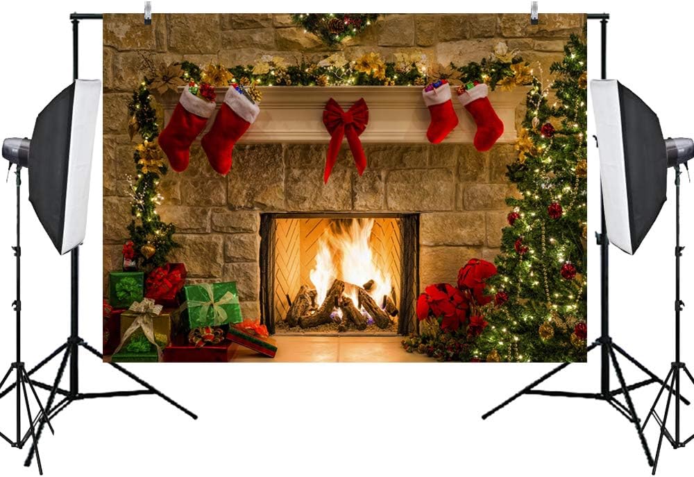 Detalle 2 de Aisnyho Christmas Backdrop 8x6ft for Photo Shoots