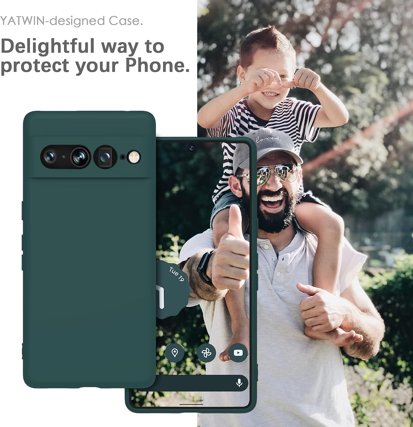 Detalle 2 de YATWIN Silicone Case for Google Pixel 8 5G