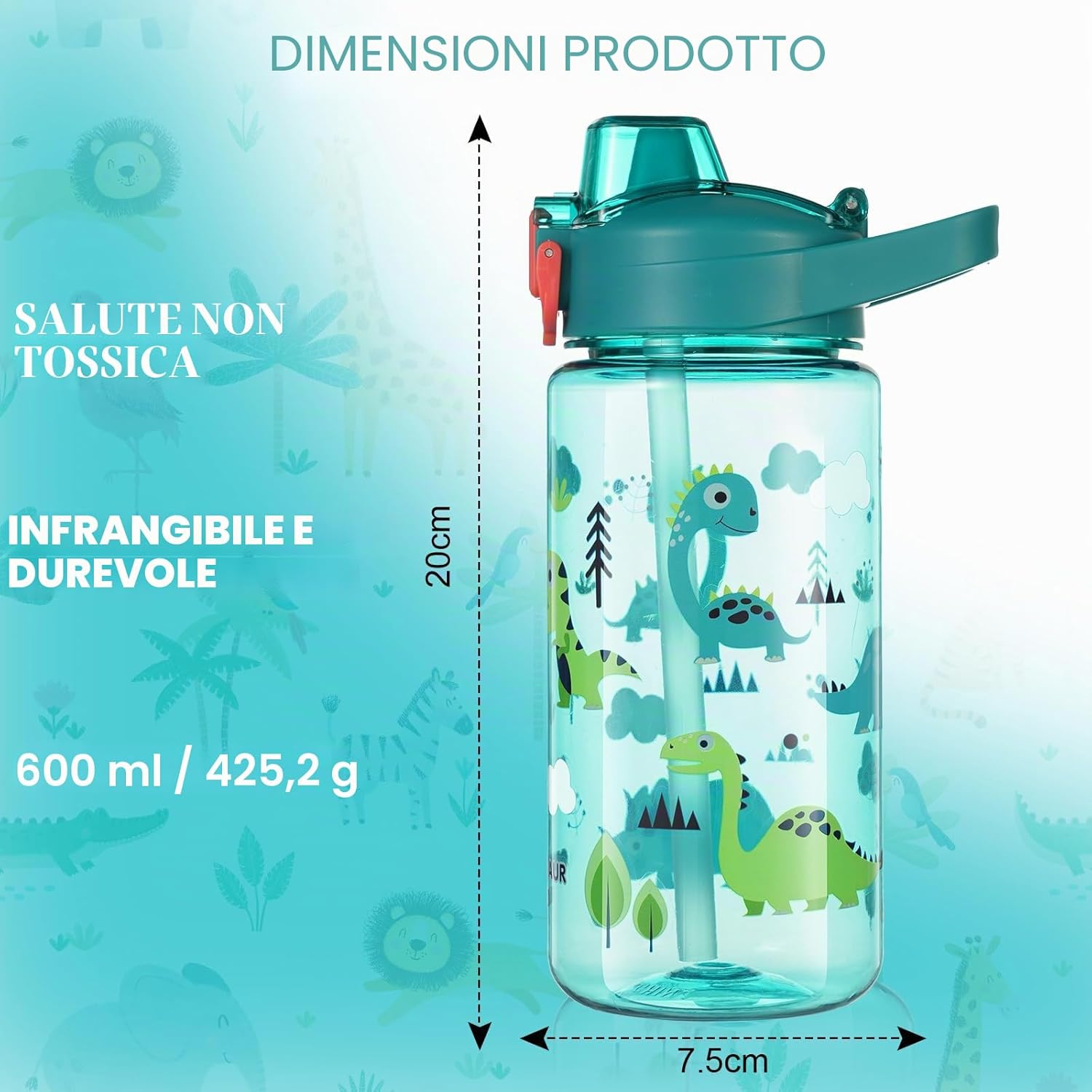 Detalle 2 de flintronic Borraccia Bambini 600ML