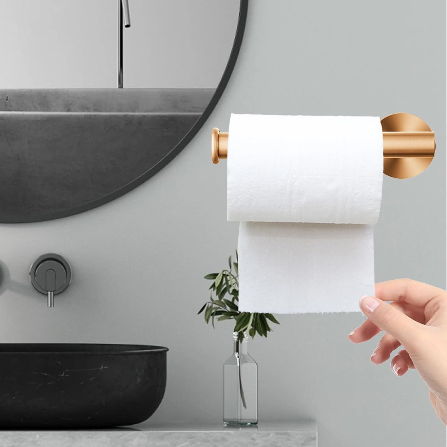 Thumbnail 6 de Markcco MKEU-DK-003 toiletrolhouder van roestvrij staal voor grote rollen