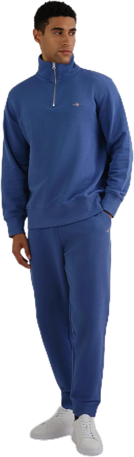 Detalle de GANT Reg Shield Sweatpants: Pantaloni eleganti da uomo, leggeri e sostenibili