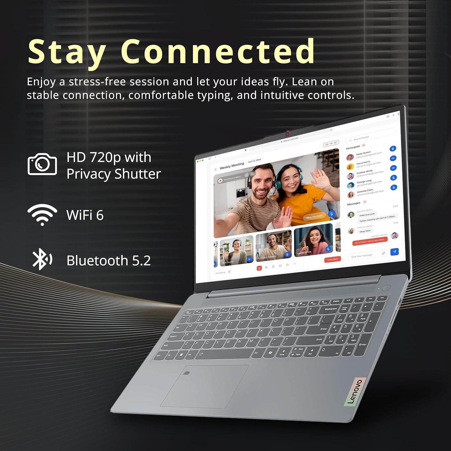 Detalle 1 de Lenovo IdeaPad Slim 3 laptop