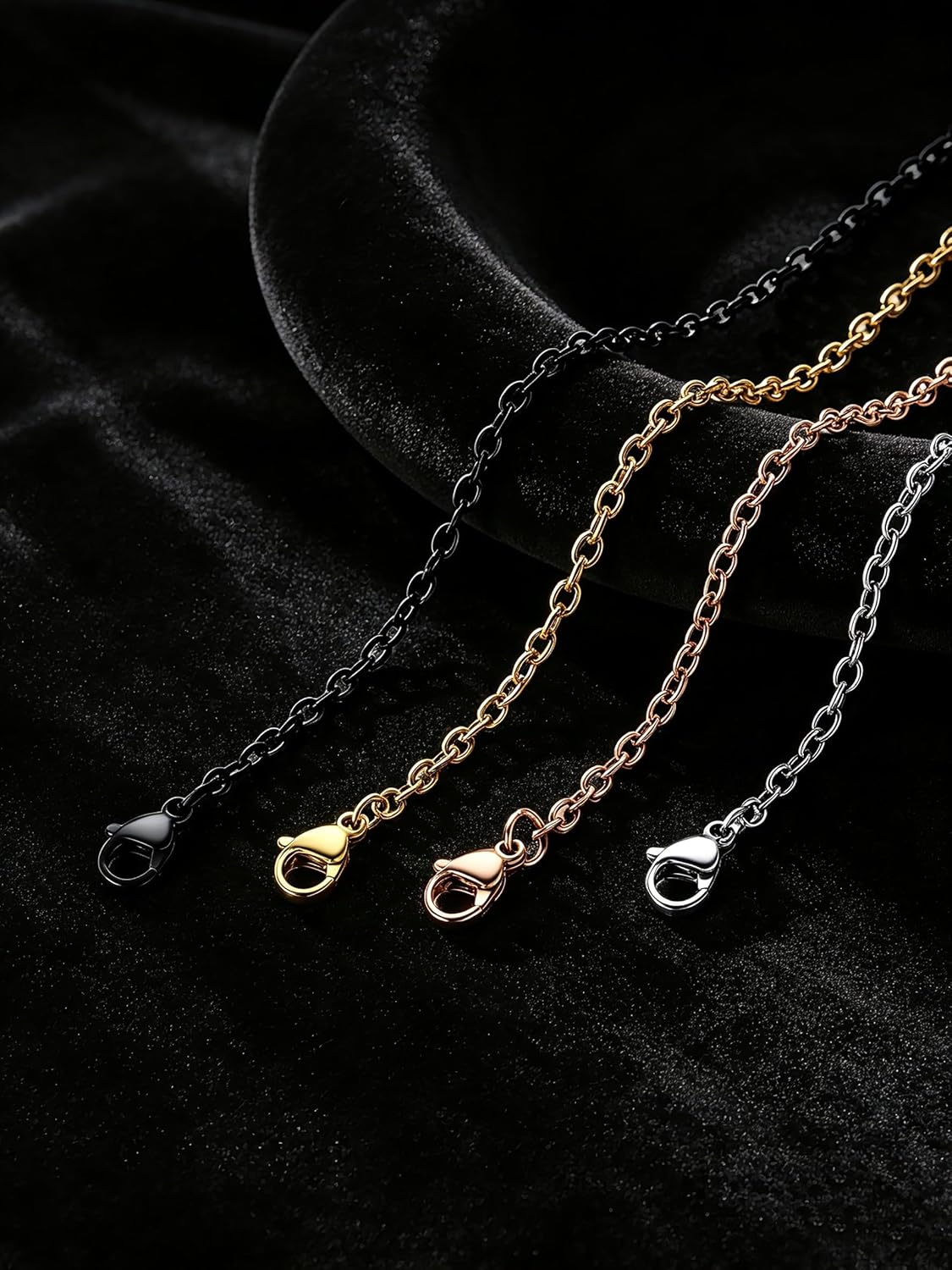 Thumbnail 5 de Suplight Chaine Rolo pour Femme 1,4 mm / 2,5 mm en acier inoxydable — Argenté / Doré / Noir / Rose