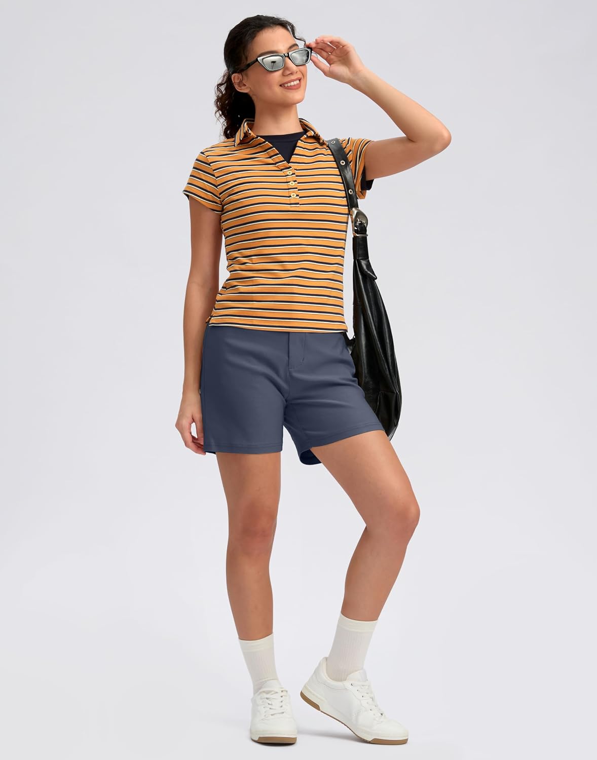 Detalle de G Gradual Women's Golf Shorts, 5-Inch Inseam