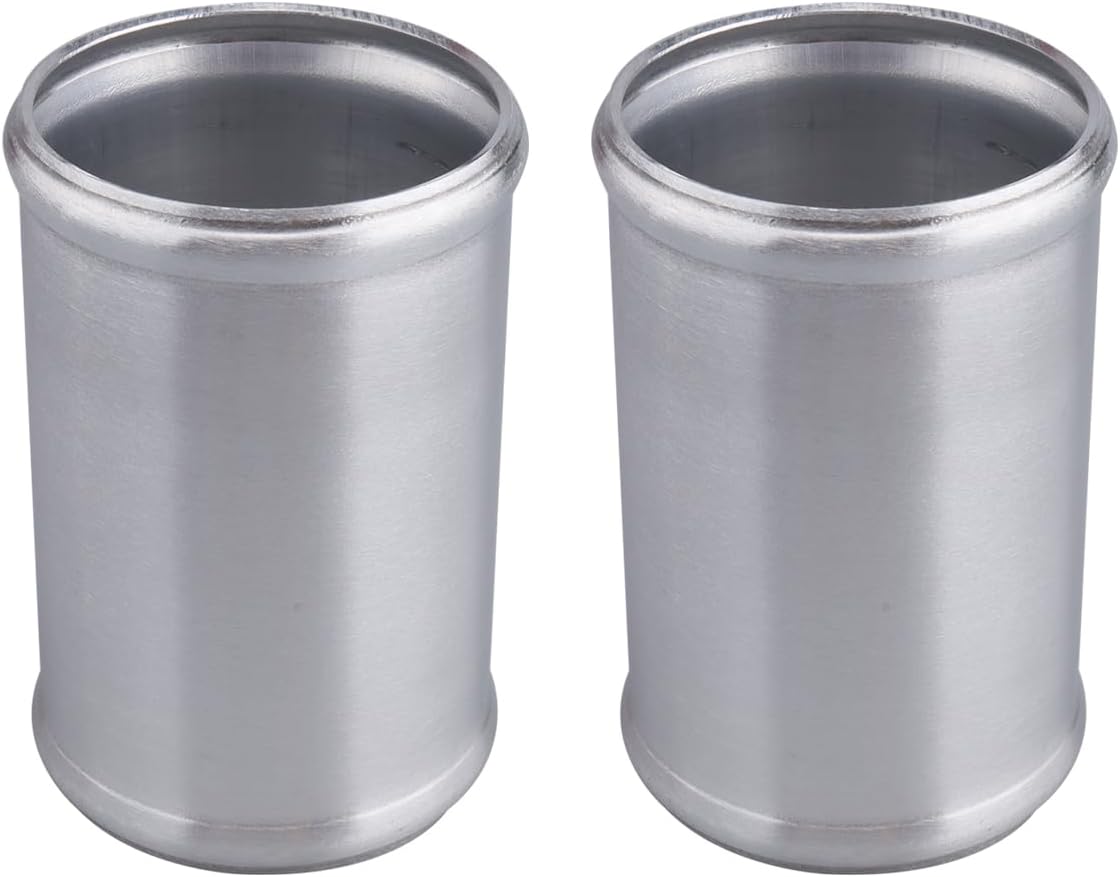 Detalle de AC PERFORMANCE 2.75" (70mm) OD Aluminum Alloy Hose Joiner Silicone Pipe Connector Bead – 4" Length, Pack of 2
