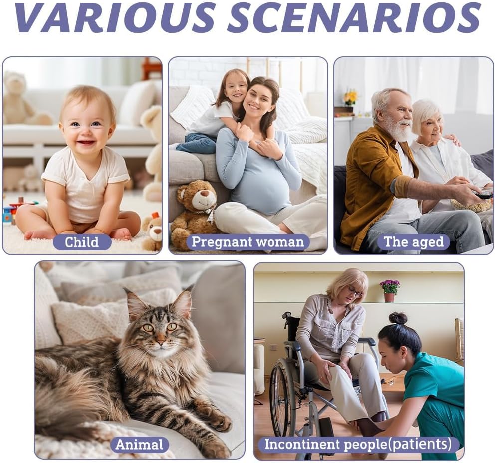 Thumbnail 6 de DUJUIKE Assorbente Lavabile 85×90 cm 2 pezzi