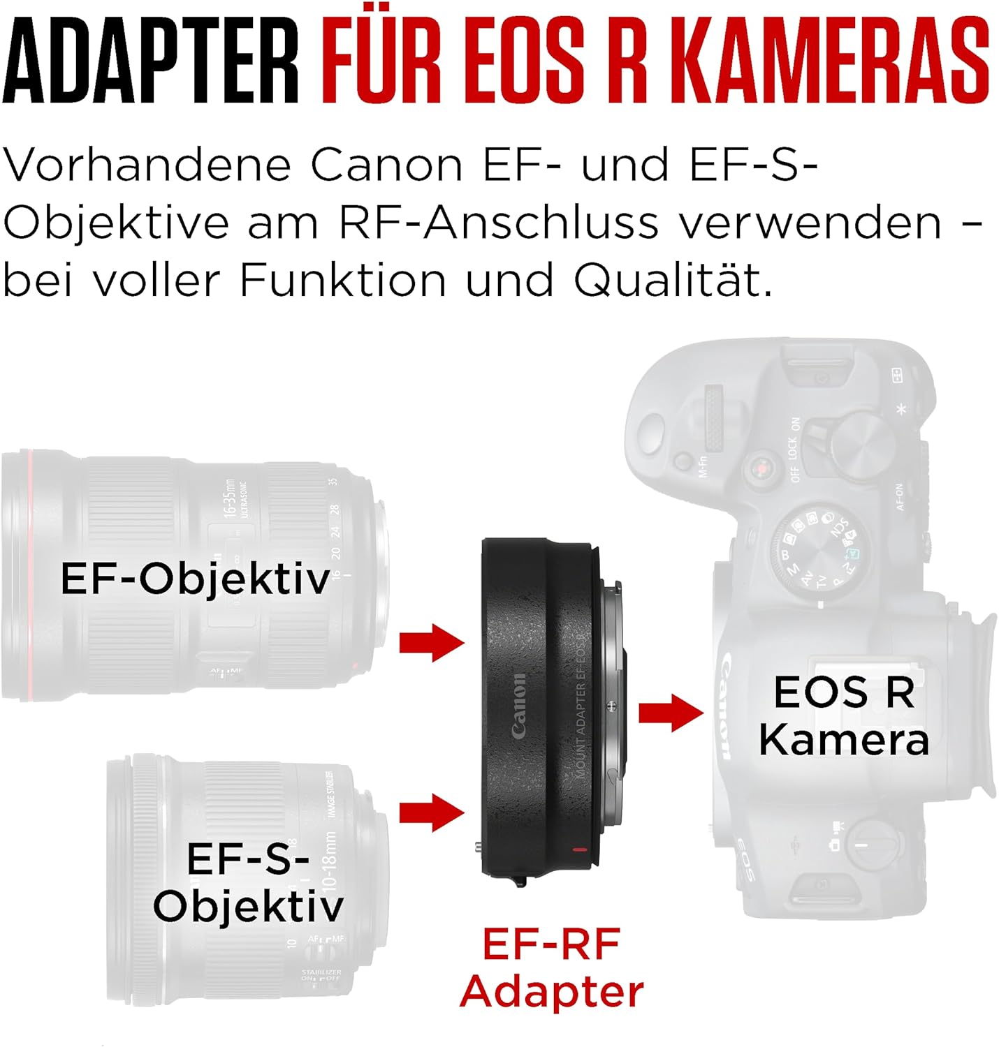Detalle de Canon Bague d'adaptation EF - EOS R