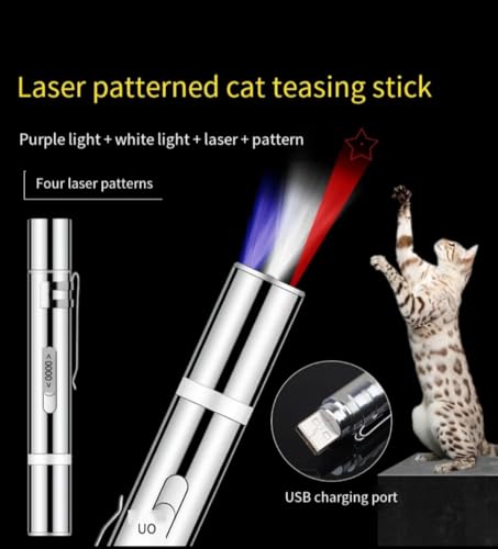 Detalle de TechNest LED-Katzenspielzeug 7-in-1: Interaktives Lichtspielzeug für Katzen und Hunde