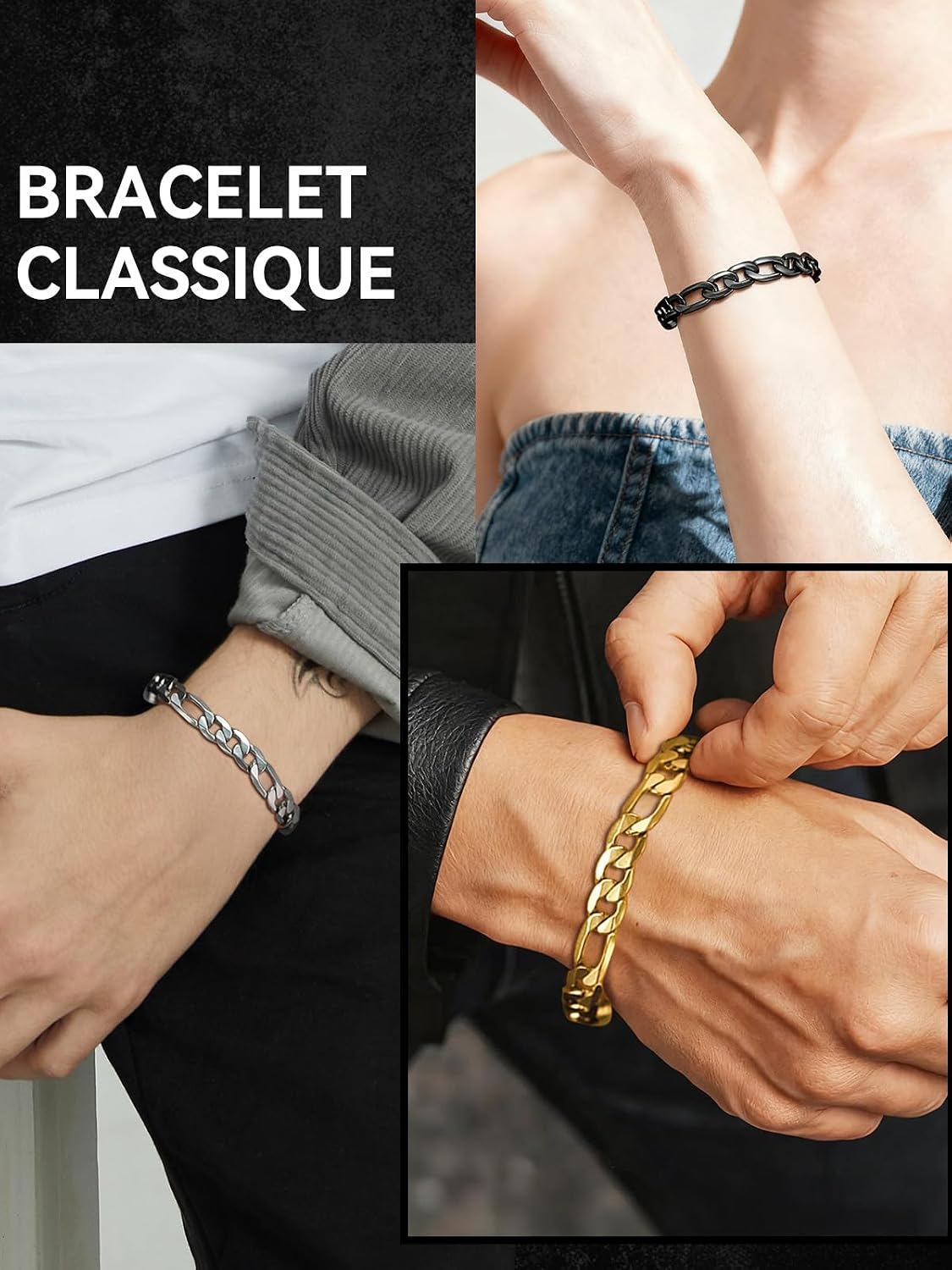 Thumbnail 2 de ChainsHouse Gourmette Figaro 19 cm argenté