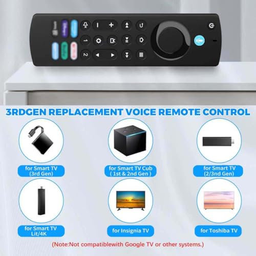 Detalle 2 de Telecomando Vocale Sostitutivo (4 Gen) di Vemfay per F1r-e TV St-1ck e Smart TV Cube – controllo vocale e shortcut