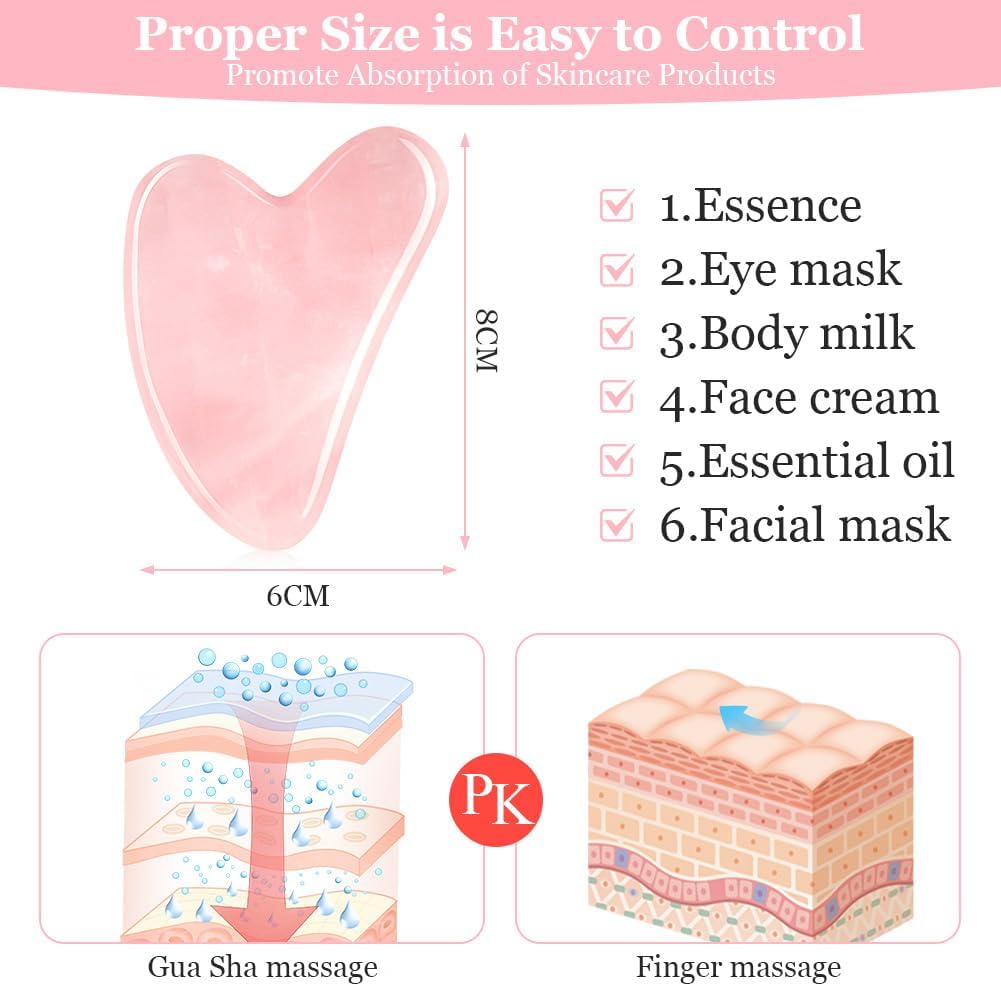 Thumbnail 2 de URAQT Jade Gua Sha tavola massaggiante per viso 💆♀