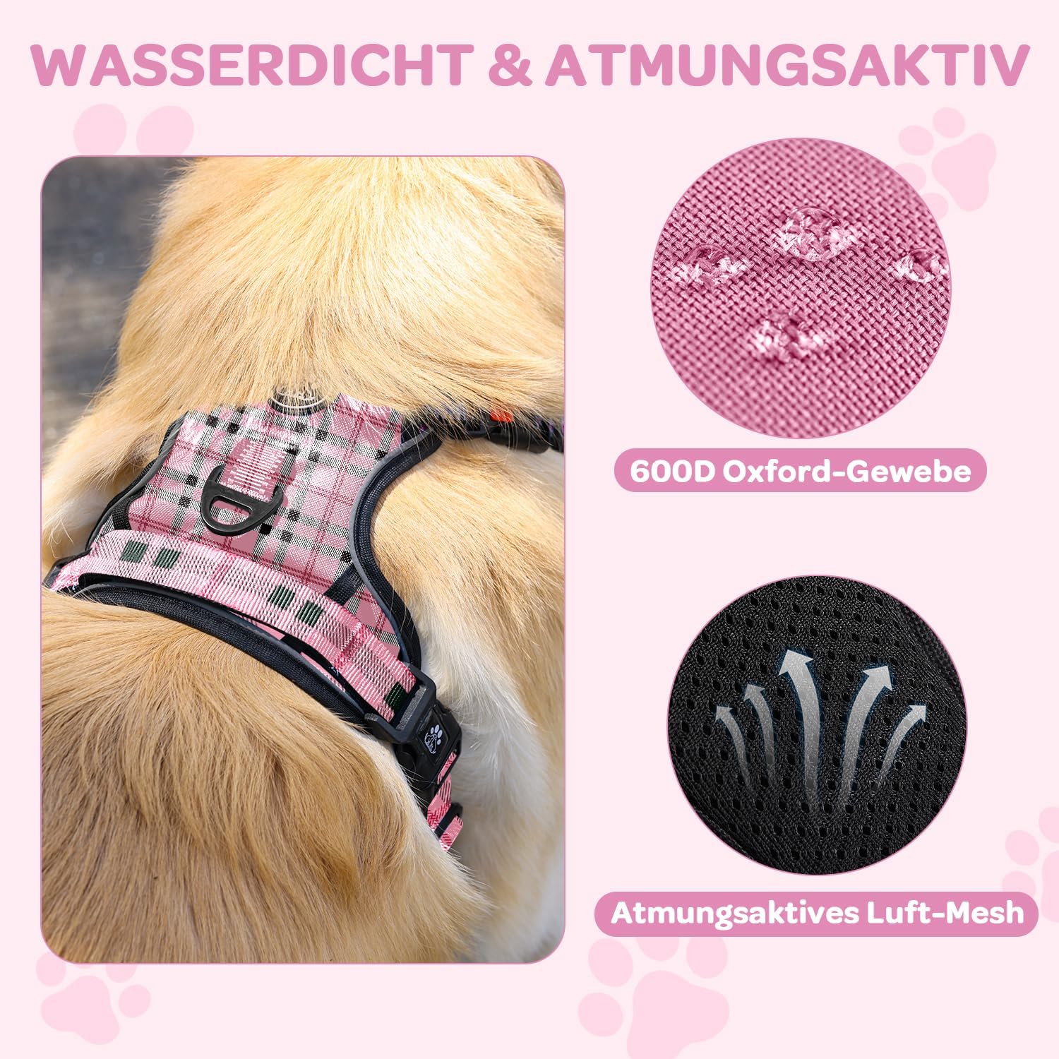 Detalle de FURRYFECTION Hundegeschirr mittelgroß, Y-Form