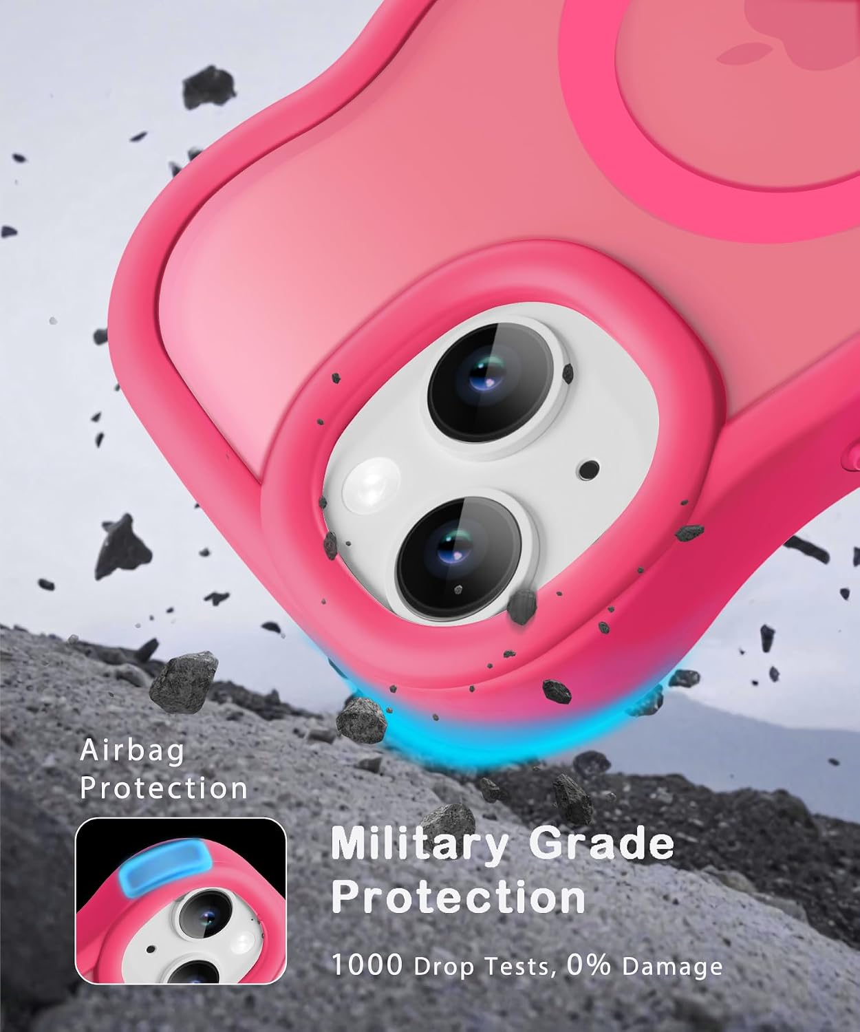 Detalle 2 de Amzfield Magnetic iPhone 15 Plus Case 48‑magnet