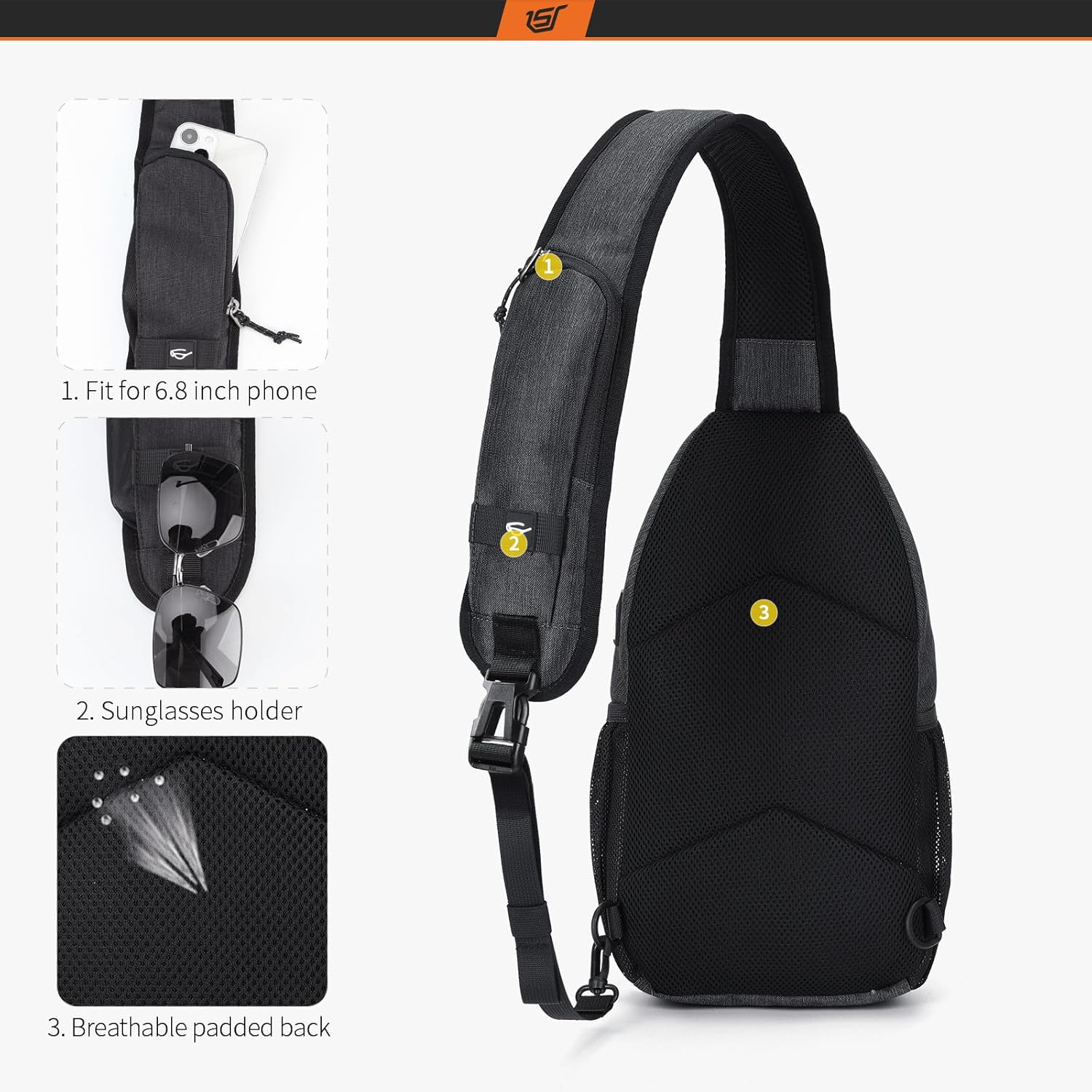 Detalle de SKYSPER Sling Bag 6L crossbody bag
