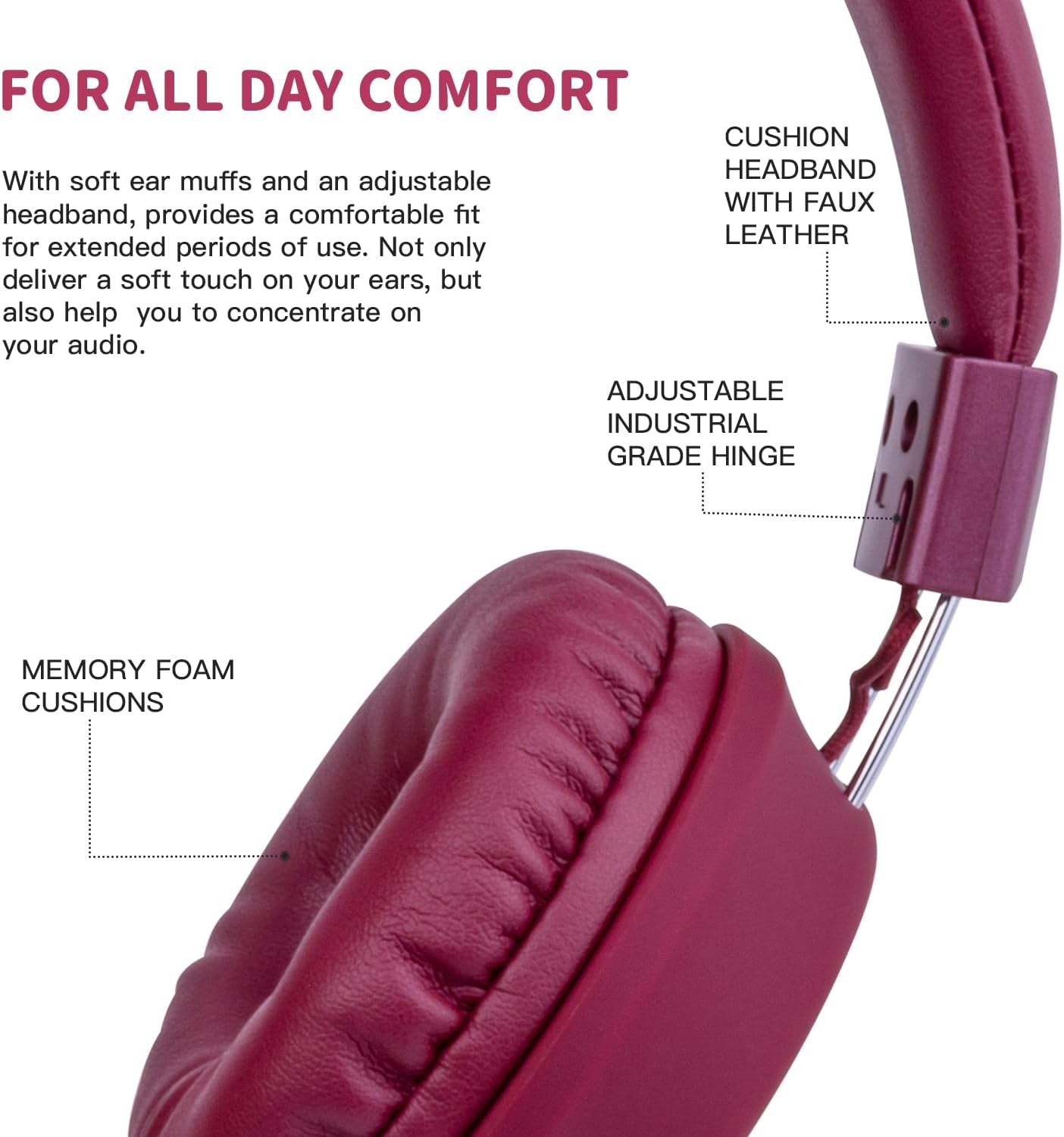 Thumbnail 5 de Olyre Kids headphones 3.5mm mic, foldable