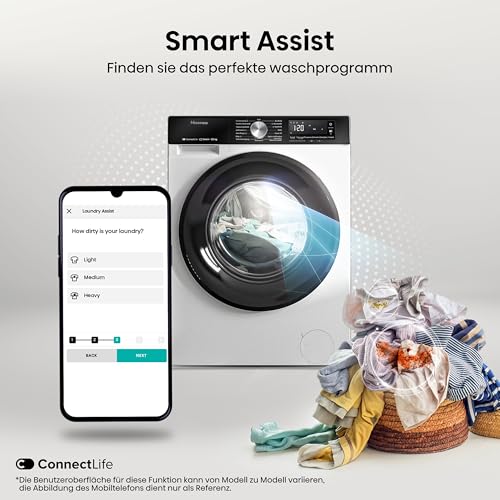 Thumbnail 13 de Hisense WD3S8043BW3 Waschtrockner – 8 kg, 54 l, JetWash, Auto Wash, Dampffunktion
