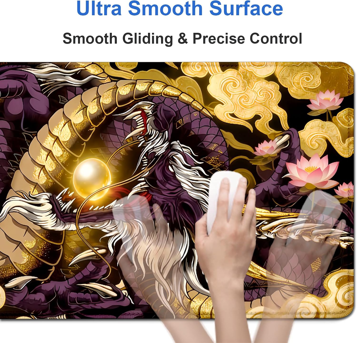 Detalle 2 de Anime Dragon Desk Mat 31.5 x 11.8 Inches
